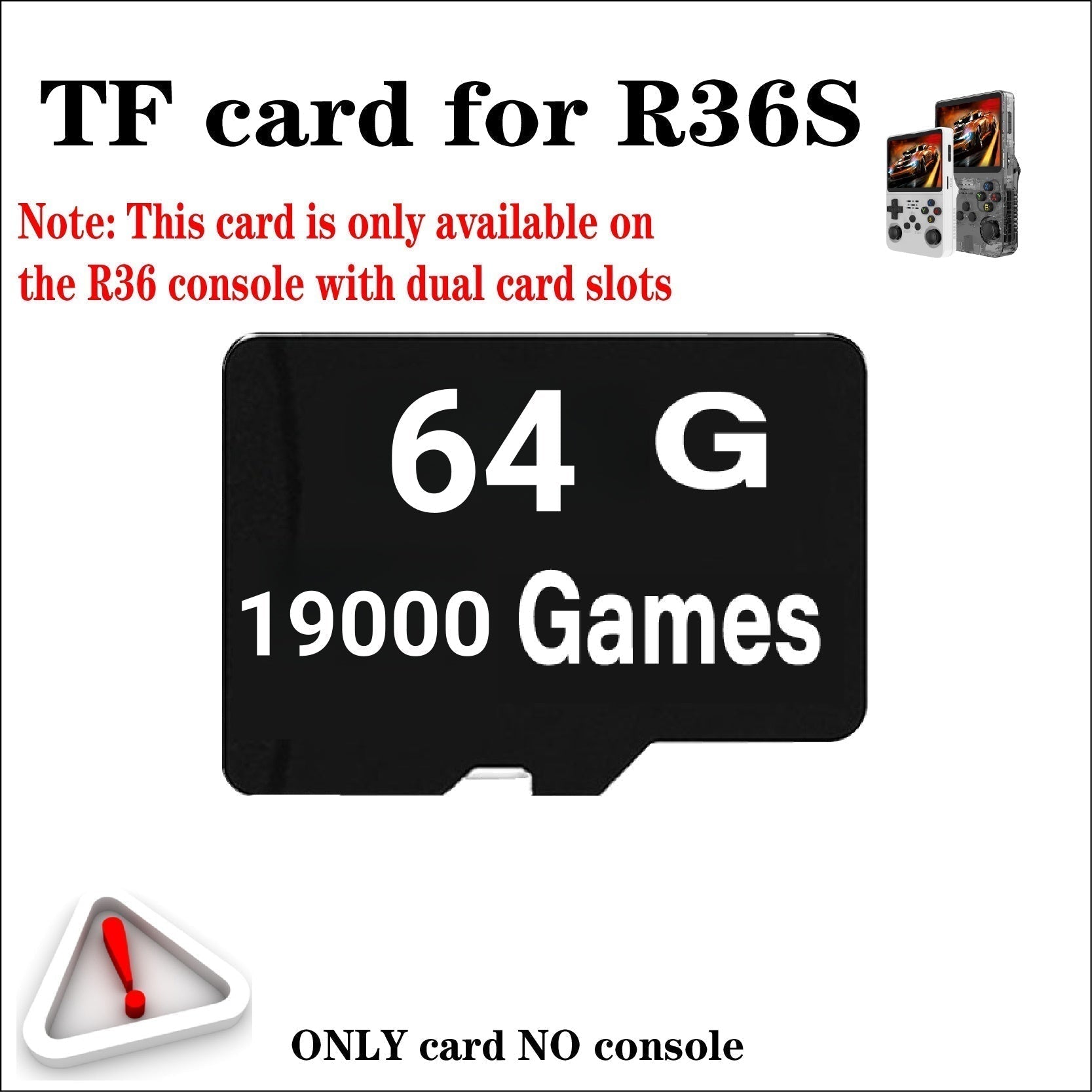 R36S Game Console Memory Card | TF Card 64GB to 512GB | Preloaded Games