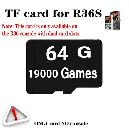 R36S Game Console Memory Card | TF Card 64GB to 512GB | Preloaded Games