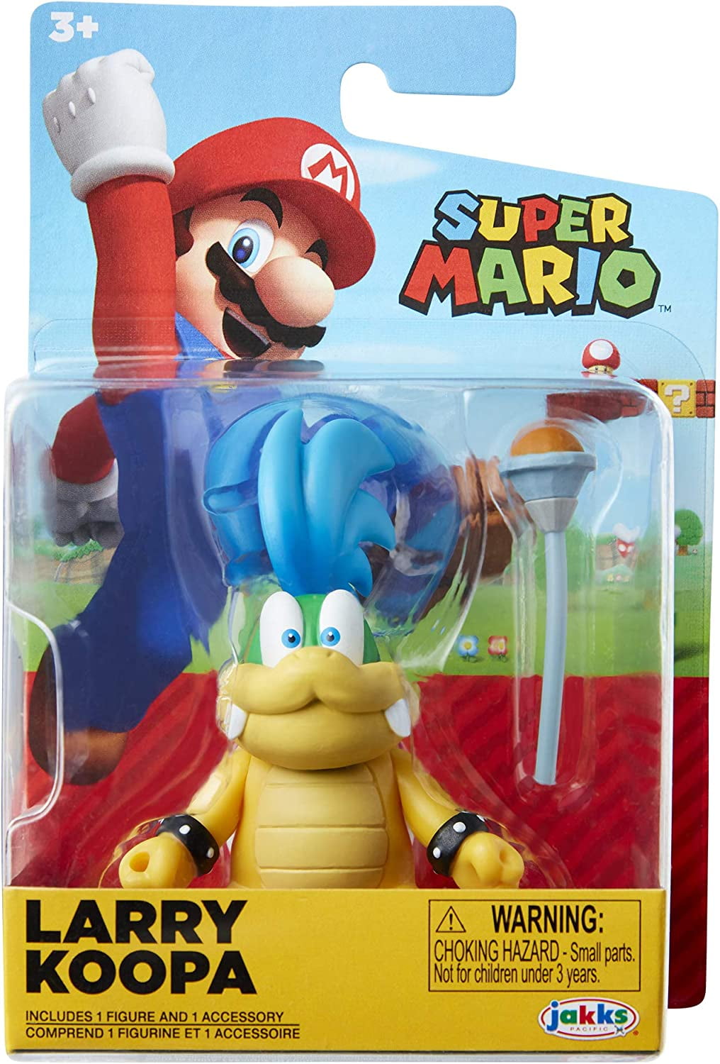 Super Mario Larry Koopa 2.5 Inch Action Figure with Scepter