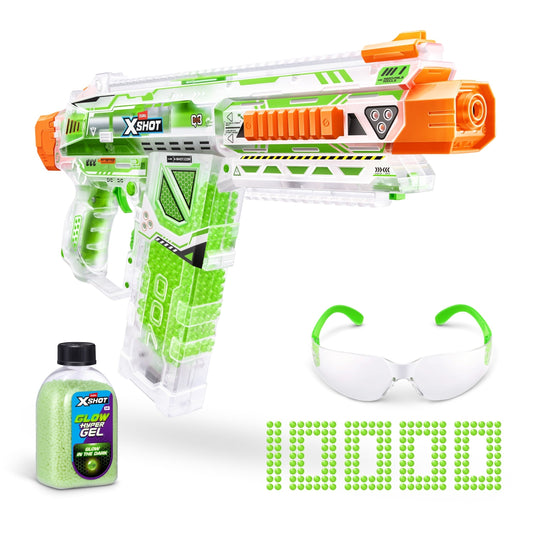 XSHOT Hyper Gel Glow Nightmare Blaster (10,000 Pellets) Outdoor Glow Blaster by ZURU for Ages 14+