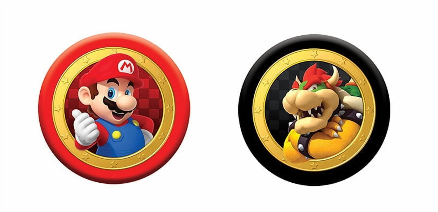 Super Mario™ vs Bowser Checkers & Tic Tac Toe Board Game, by Usaopoly