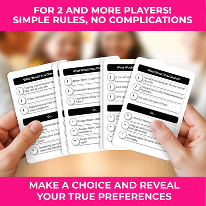 QUOKKA Board Games for Kids 6-12 - Family Card Game - What Would You Choose | Do Family Rather?