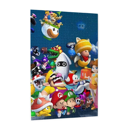 Lsque Mario Pattern Wooden Picture Puzzle ,1000 Piece Jigsaw Puzzle ,Family Fun Puzzle, Home Décor Puzzle, Gift Puzzle(Vertical style)