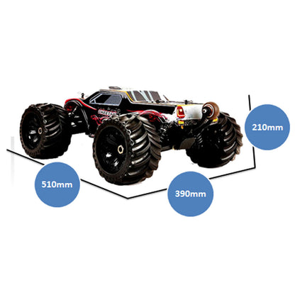 JLBRACINGRC Super Fast 1/10 Scale Cheetah RC Car, 80 KM/H 4WD 2.4GHZ RC Truck 4x4 Off Road RTR Monster Truck IPX7 Waterproof RTR Brushless Electric Remote Control Truck for Adults