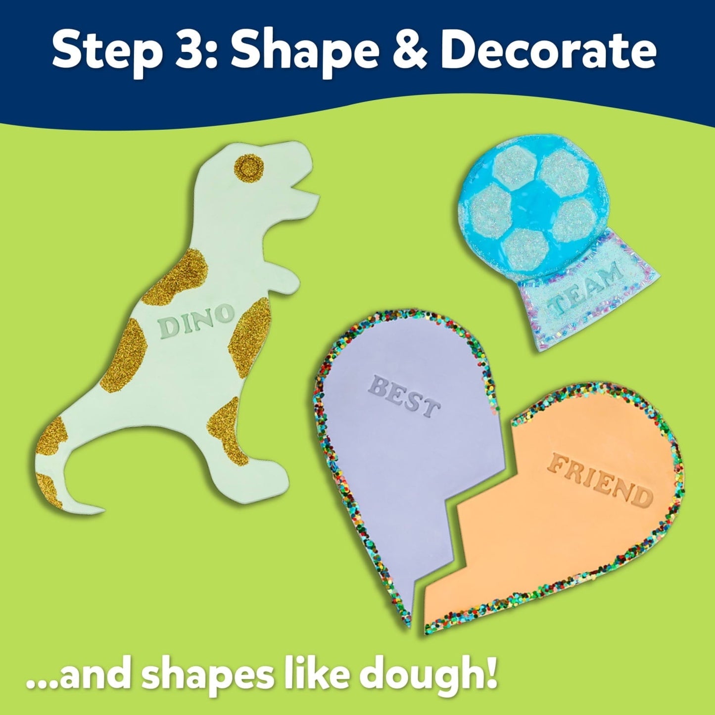 Elmer’s Stretch 'N Create Dough Kit, 3 Ways to Play, Personalization Kit, 16 Piece Kit