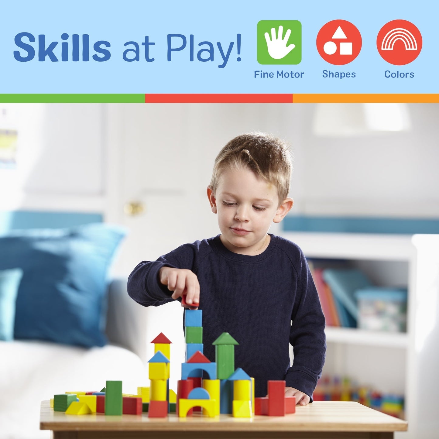 Melissa & Doug 100 Wood Blocks