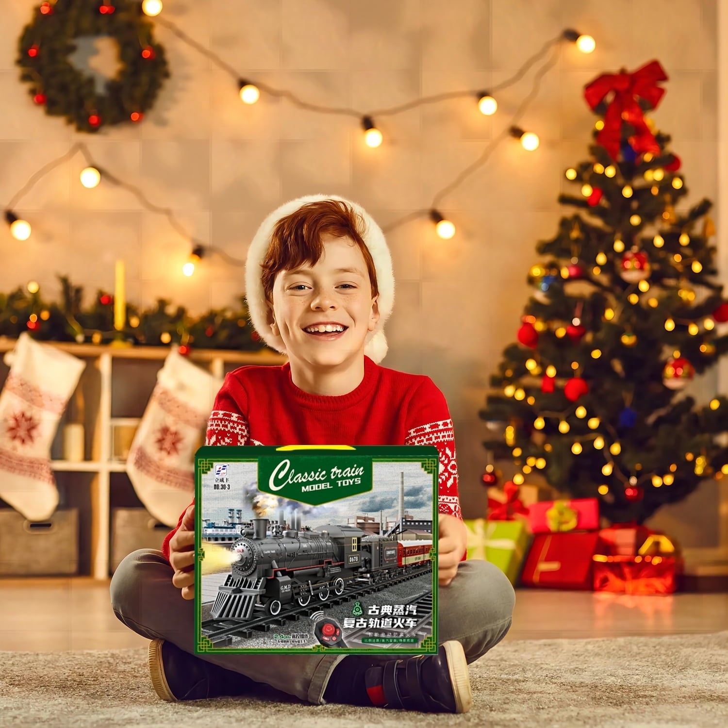 JUGAAD LIFE Train Set for Kids with Remote Control Electric RC Train Toys for Boys Girls Birthday Gifts for Kids 3 4 5 6 7 Years Old