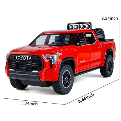 Anmyjuly 1/24 Scale Pickup Truck Toy Car Metal Die-Casting Model,Suitable for Boys as a Gift,Red
