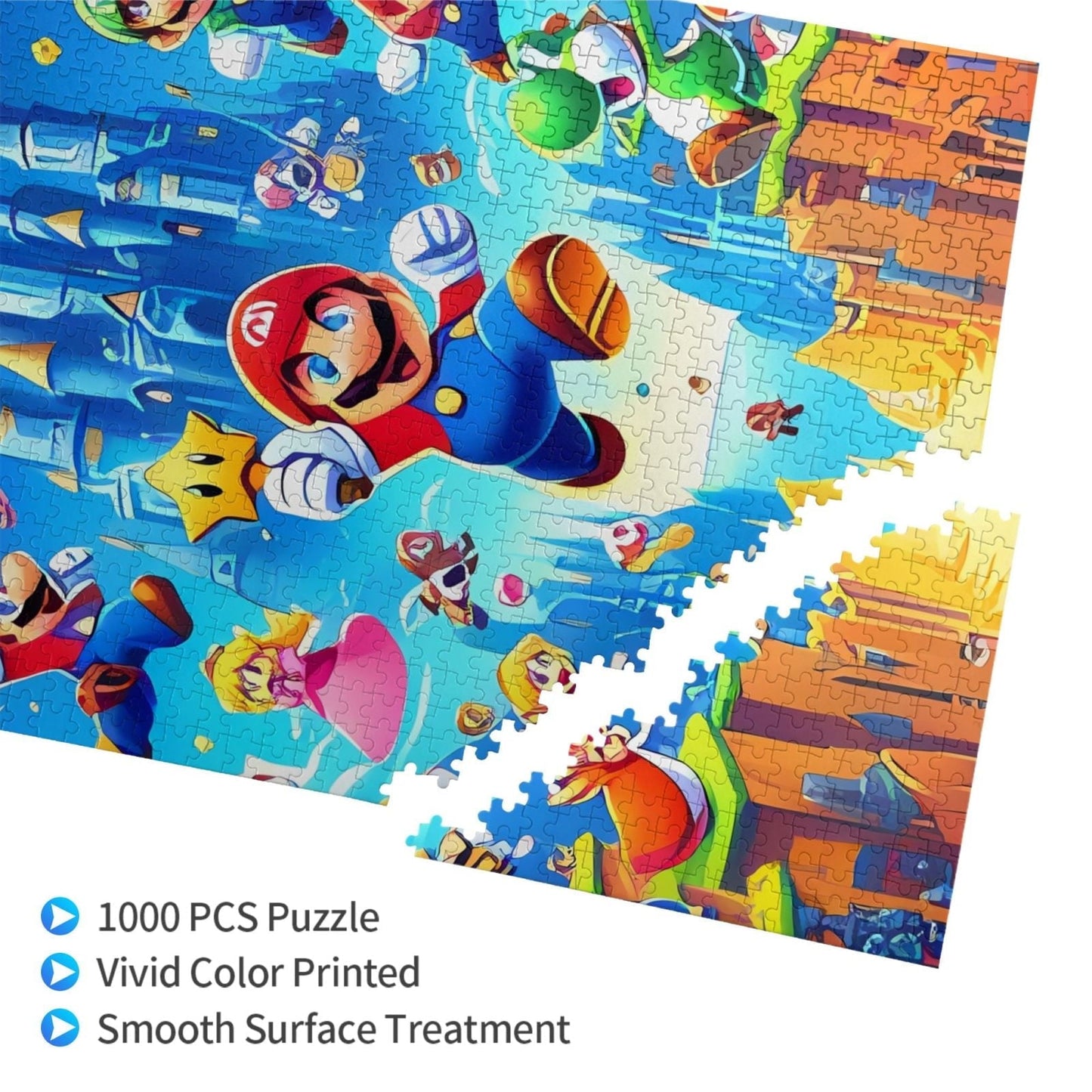 Lsque Mario Pattern Wooden Picture Puzzle ,1000 Piece Jigsaw Puzzle ,Family Fun Puzzle, Home Décor Puzzle, Gift Puzzle(Vertical style)