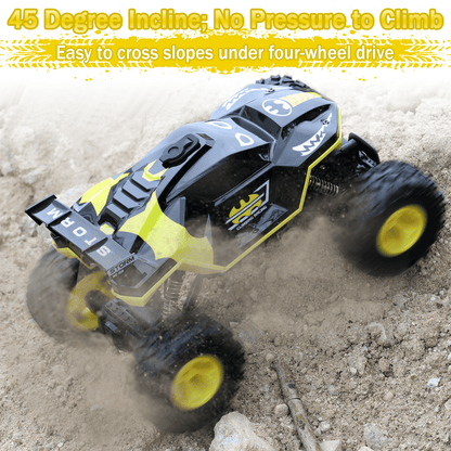 HNH 1:16 Monster Trucks Remote Control Car, 4WD Spider RC Car for Kids, RC Vehicle with Two Battery
