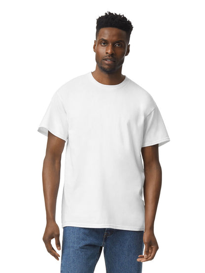 Gildan Adult Short Sleeve Crew T-Shirt 12-Pack – White Cotton Classic Fit Blank Tees for Tie Dye \u0026 DIY Crafts, Available in Sizes S–2XL