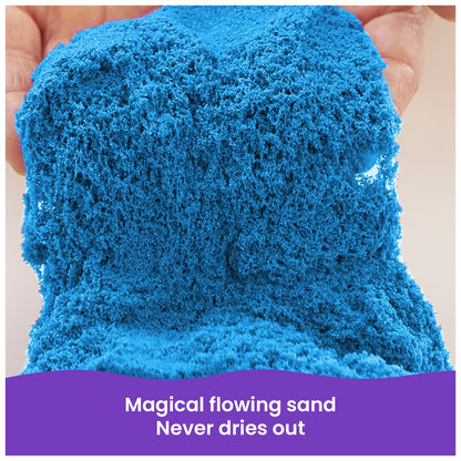 Kinetic Sand, 2lbs Blue Play Sand, Moldable Sensory Toys for Kids, Resealable Bag (Packaging May Vary), for Ages 3 and up