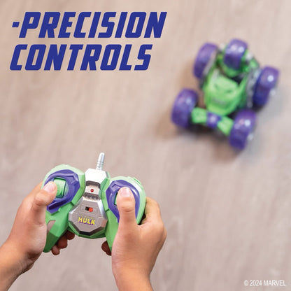 Jada Marvel Hulk Stunt RC Car with 5-Wheel Drift and Turbo USB