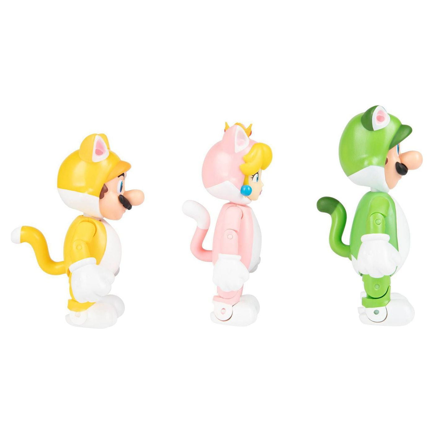 Super Mario 3D World Multi Pack Browsers Fury Toy Cat Mario Peach Luigi Figures
