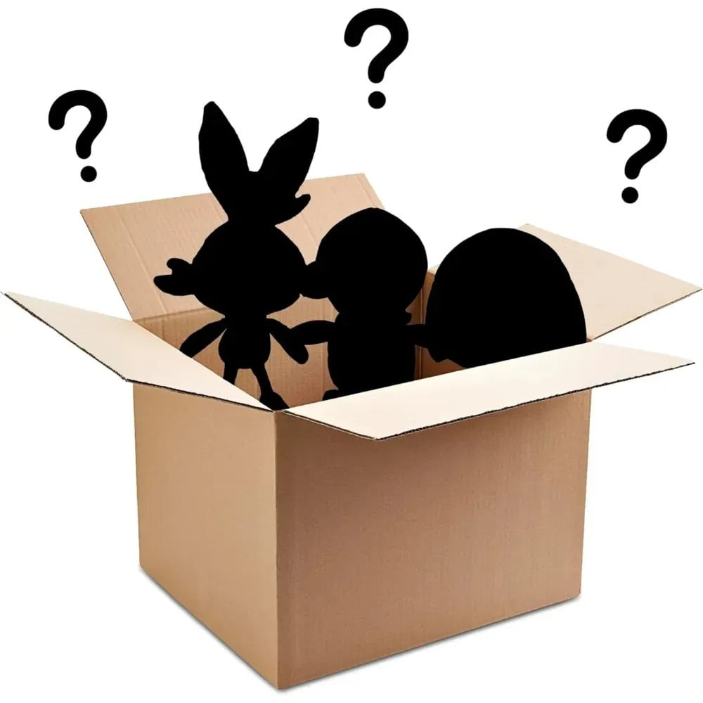 Pokemon 8" Mystery Blind Box 3-Pack Plush - Receive 3 Assorted Random Styles Including Limited Edition Silver Pokemon - Officially Licensed - Surprise Stuffed Animal Toy - Gift for Kids, Boys, Girls