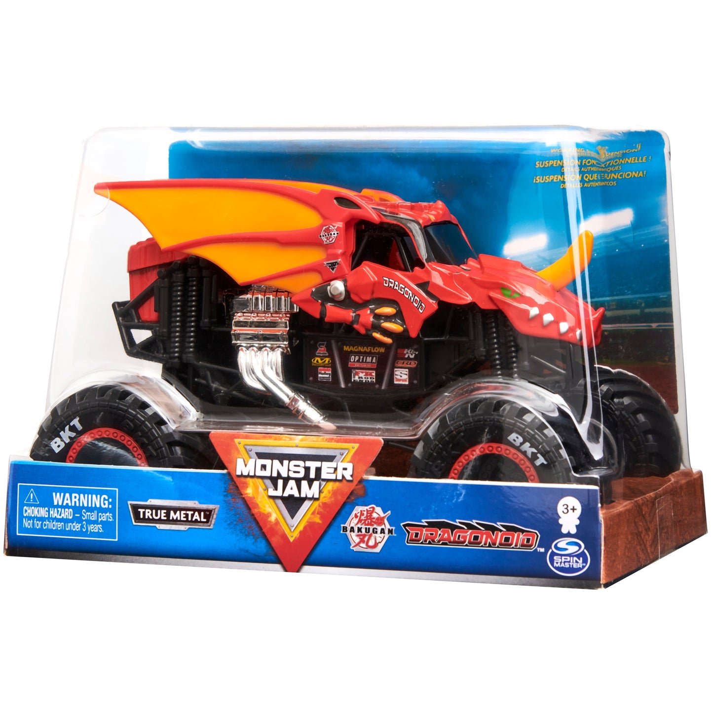 Monster Jam, Official Bakugan Dragonoid Monster Truck, Collector Die-Cast Vehicle, 1:24 Scale