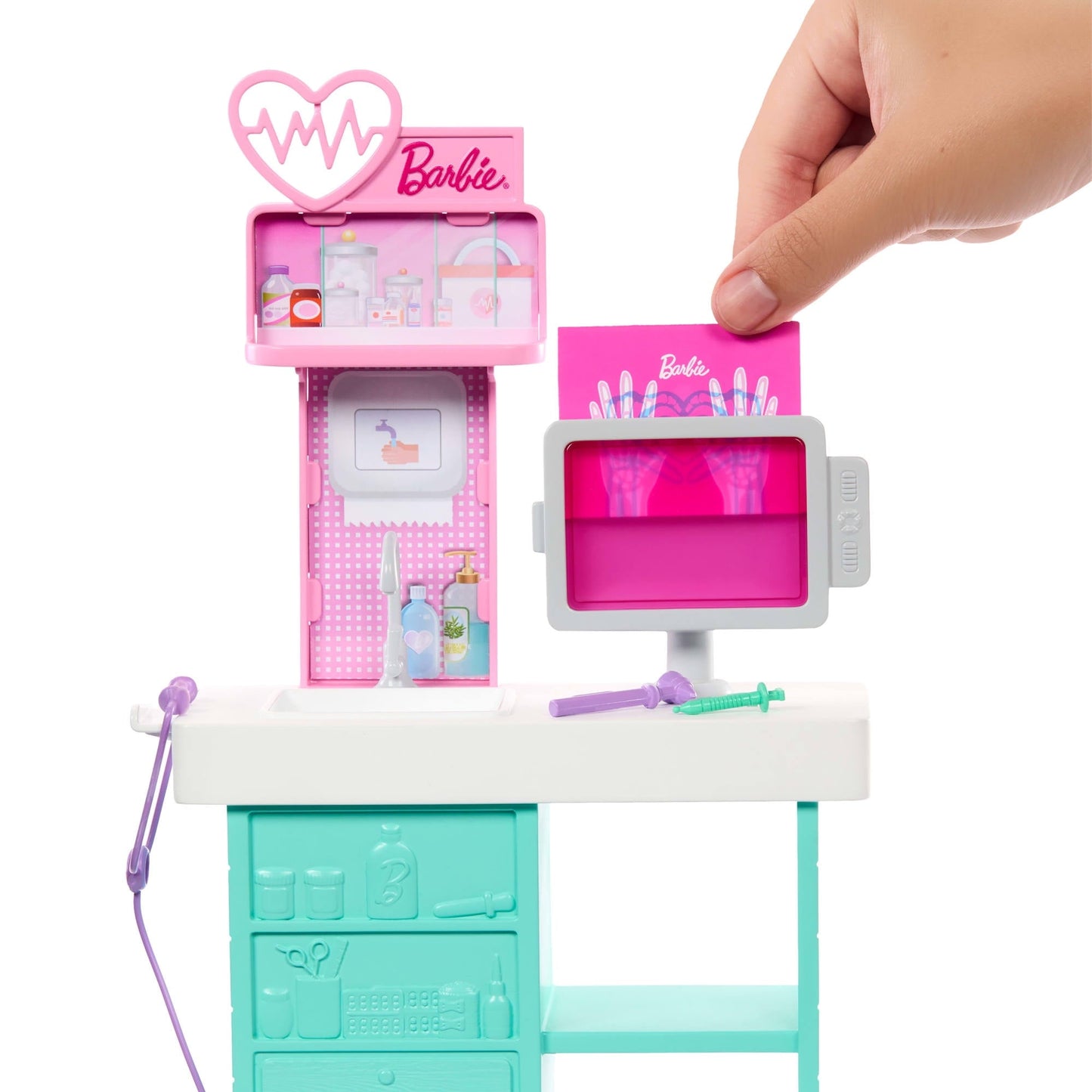 Barbie World Day at the Doctor Toy Playset with Medical Station [Walmart Exclusive]