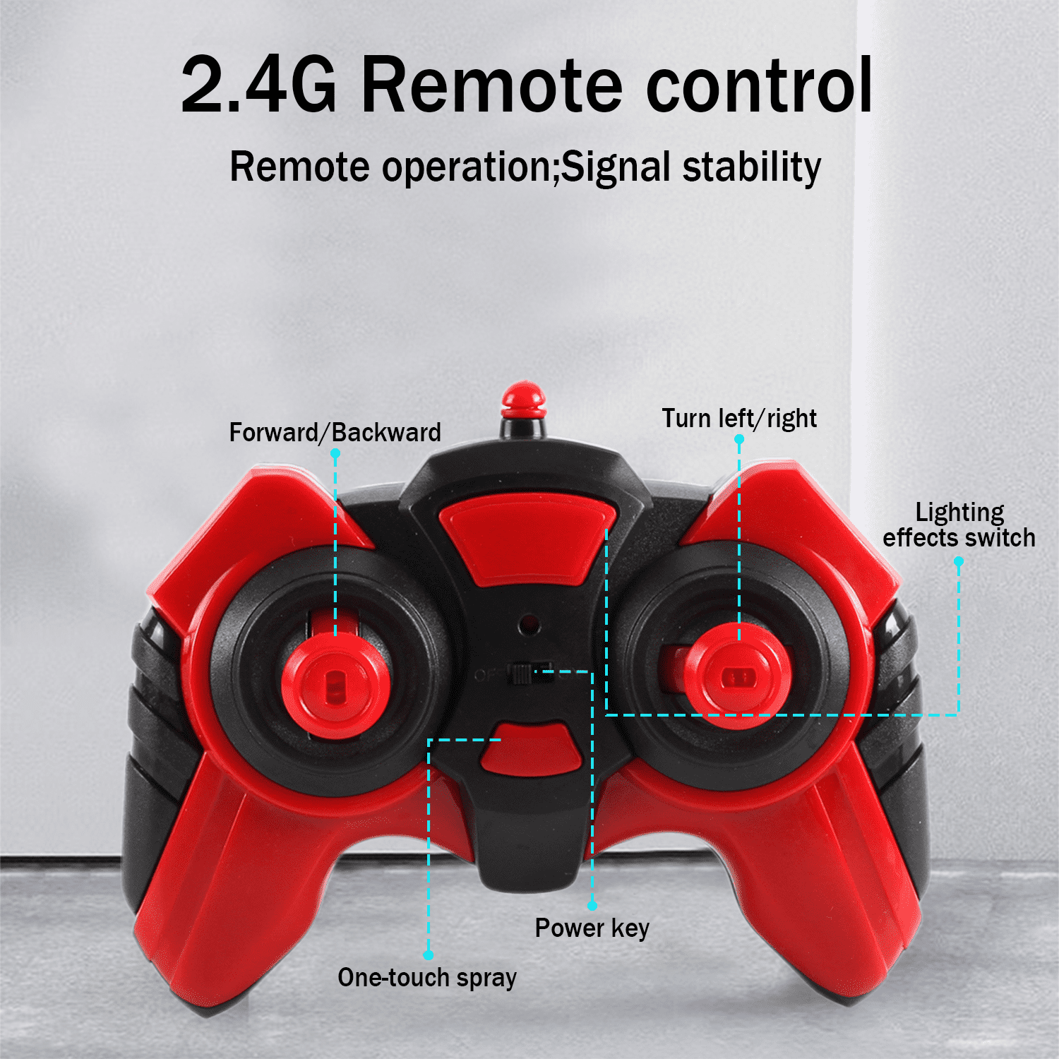 HNH 1:16 Monster Trucks Remote Control Car, 4WD Spider RC Car for Kids, RC Vehicle with Two Battery