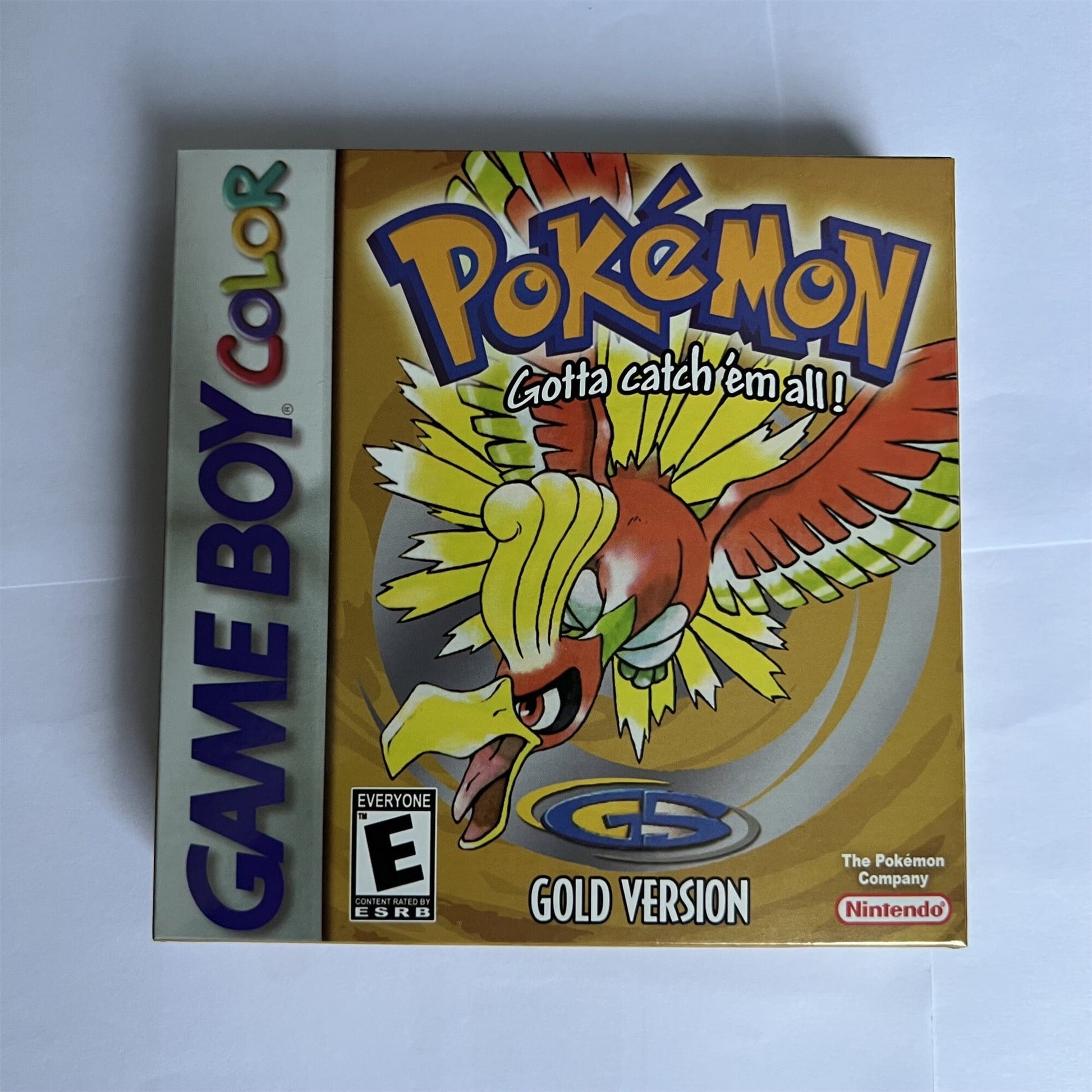 Pokemon Gold Version - Game Boy Color - Game Cartridge and Box US Version (No Manual)
