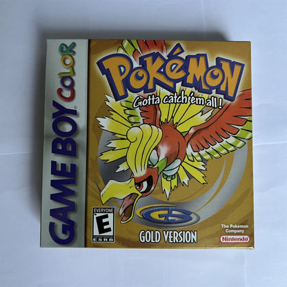 Pokemon Gold Version - Game Boy Color - Game Cartridge and Box US Version (No Manual)