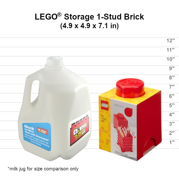 LEGO Storage Brick Toy Box, Bright Yellow