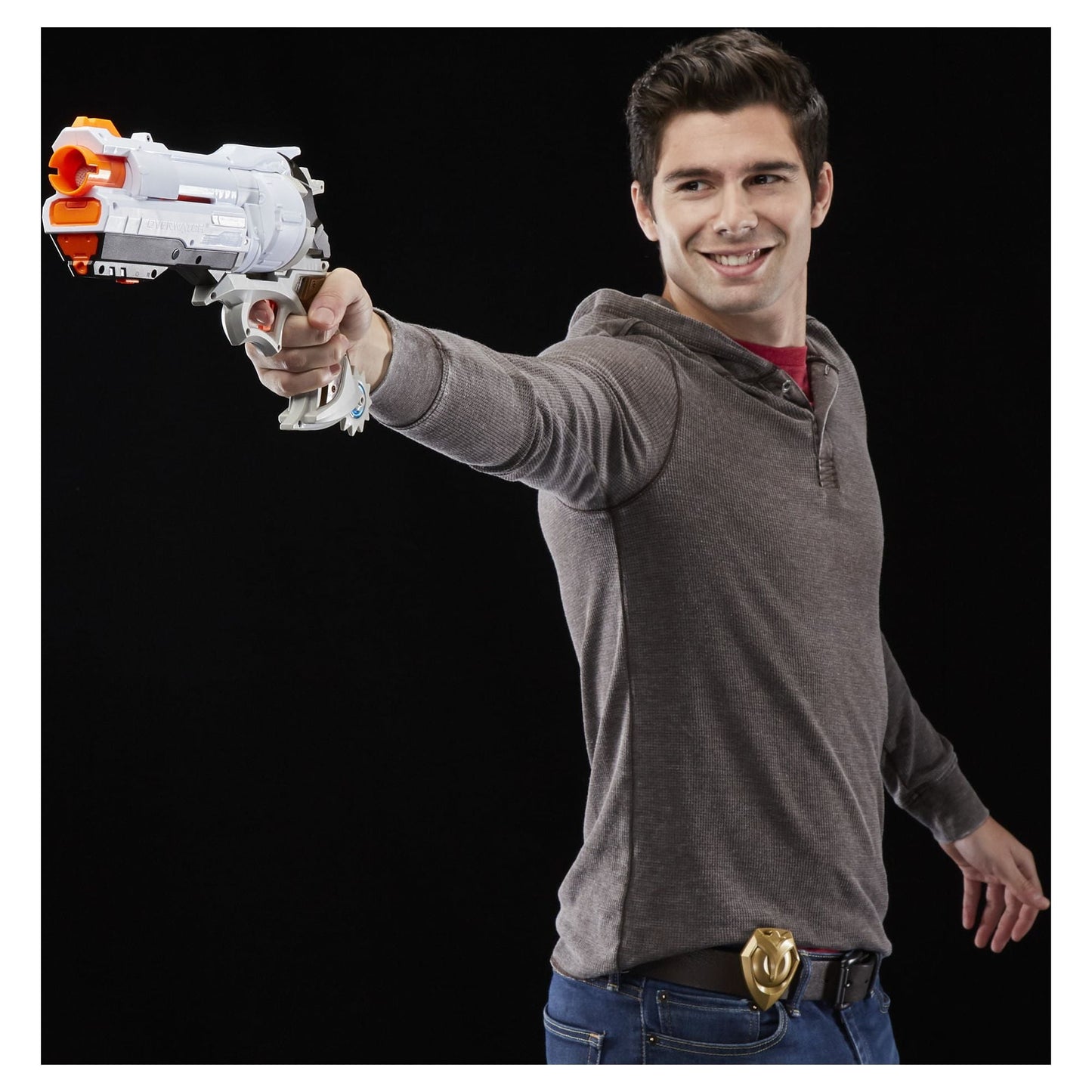 Nerf Rival Overwatch McCree Blaster with Die Cast Badge & 6 Rival Rounds