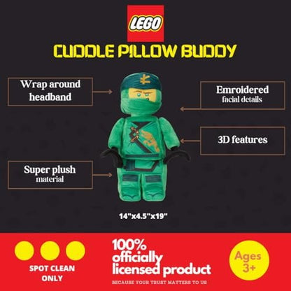 Franco Lego Ninjago Plush Cuddle Pillow Buddy, 19" Tall