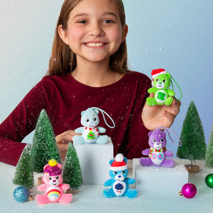 Micro Teenies Care Bears Holiday 5-Pack Treasure Box, Plush Figures Girls and Boys, Ages 3 Years+
