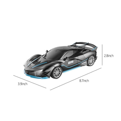 Chmadoxn Remote Control Car 2.4Ghz Rechargeable High Speed 1/18 RC Cars Toys for Boys Girls Vehicle Racing Remote Control Car with Headlight Christmas Birthday Gifts for Kids