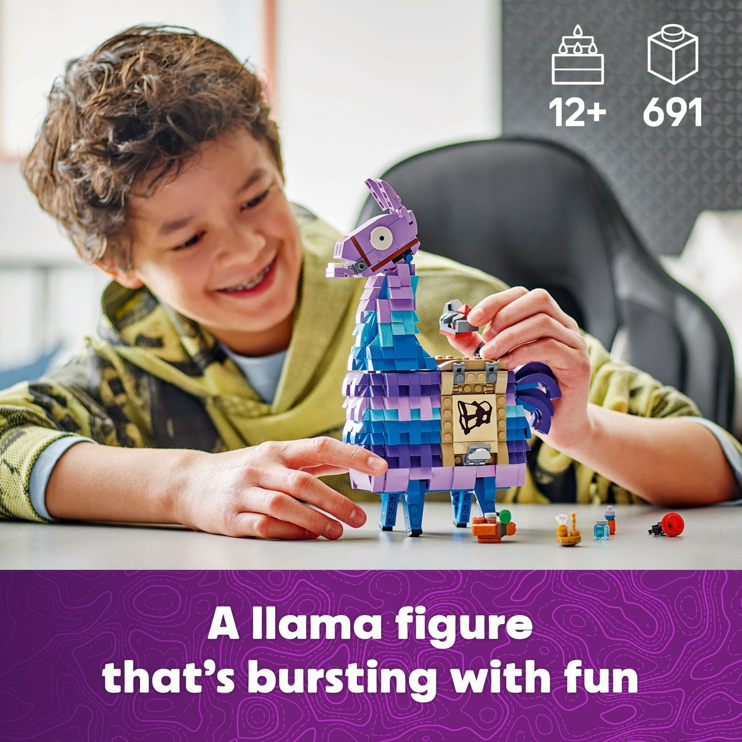 LEGO Fortnite Supply Llama Building Set - Kids Toy for Gamers, Ages 12+ - Display Model, Collectible Fortnite Toy - Gift for Christmas- 77071