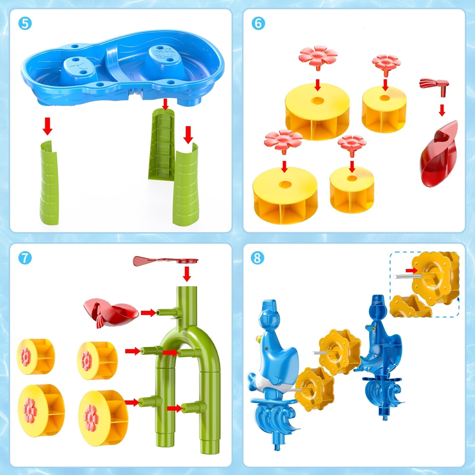 Dinosaur Planet Kids Sand Water Table for Toddlers, 3-Tier Sand and Water Play Table Toys for Toddlers Kids, Activity Sensory Tables Outside Beach Toys for Toddler Boys Girls Age 1-3 3-5Gift