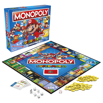 Monopoly Super Mario Celebration Edition Board Game for Kids Ages 8 and Up