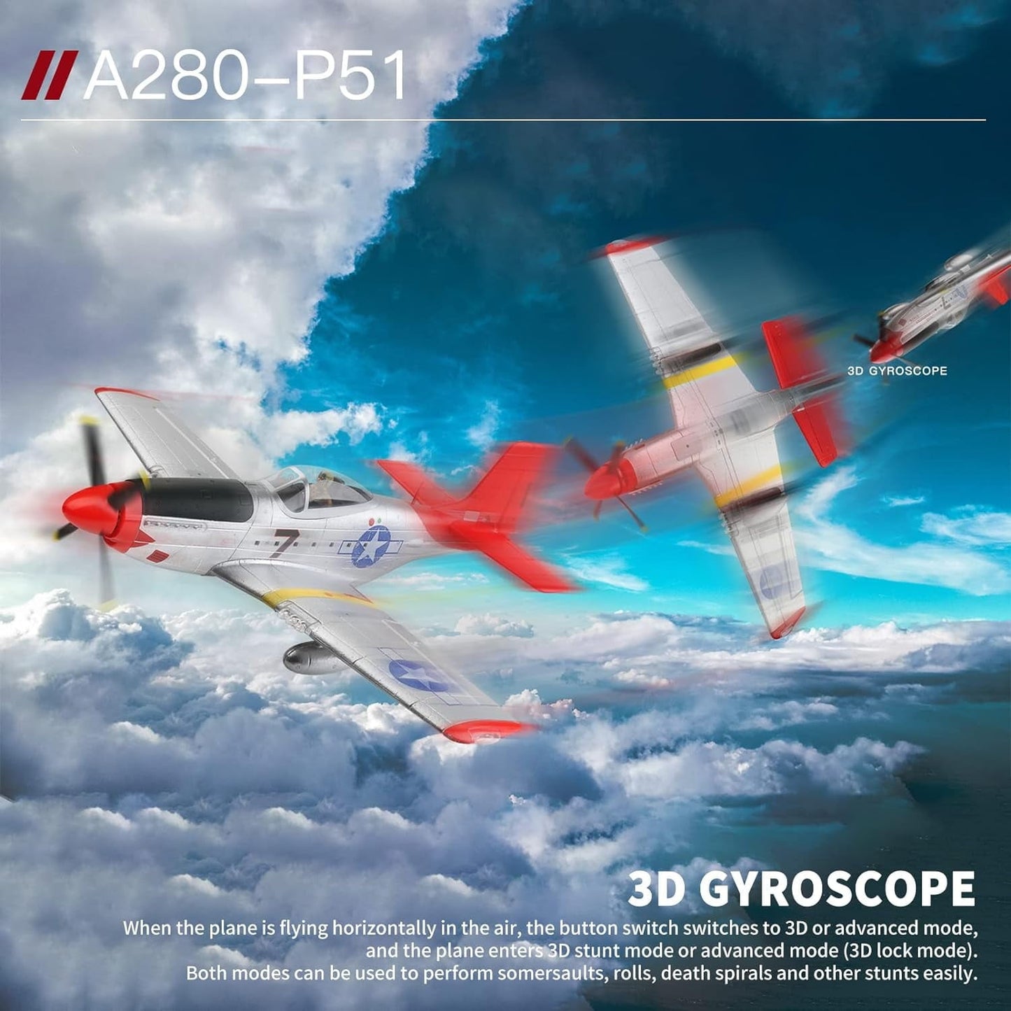 RC Plane, 2.4GHz 4 Channel Brushless Remote Control Jet Airplane for Adults, WLtoys RC Aircraft Fighter with 6-Axis Gyro, LED Searchlight, Easy to Fly for Boys and Girls