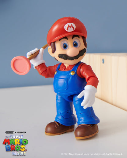 Super Mario Movie 5 inch Mario Action Figure with Plunger Accessory