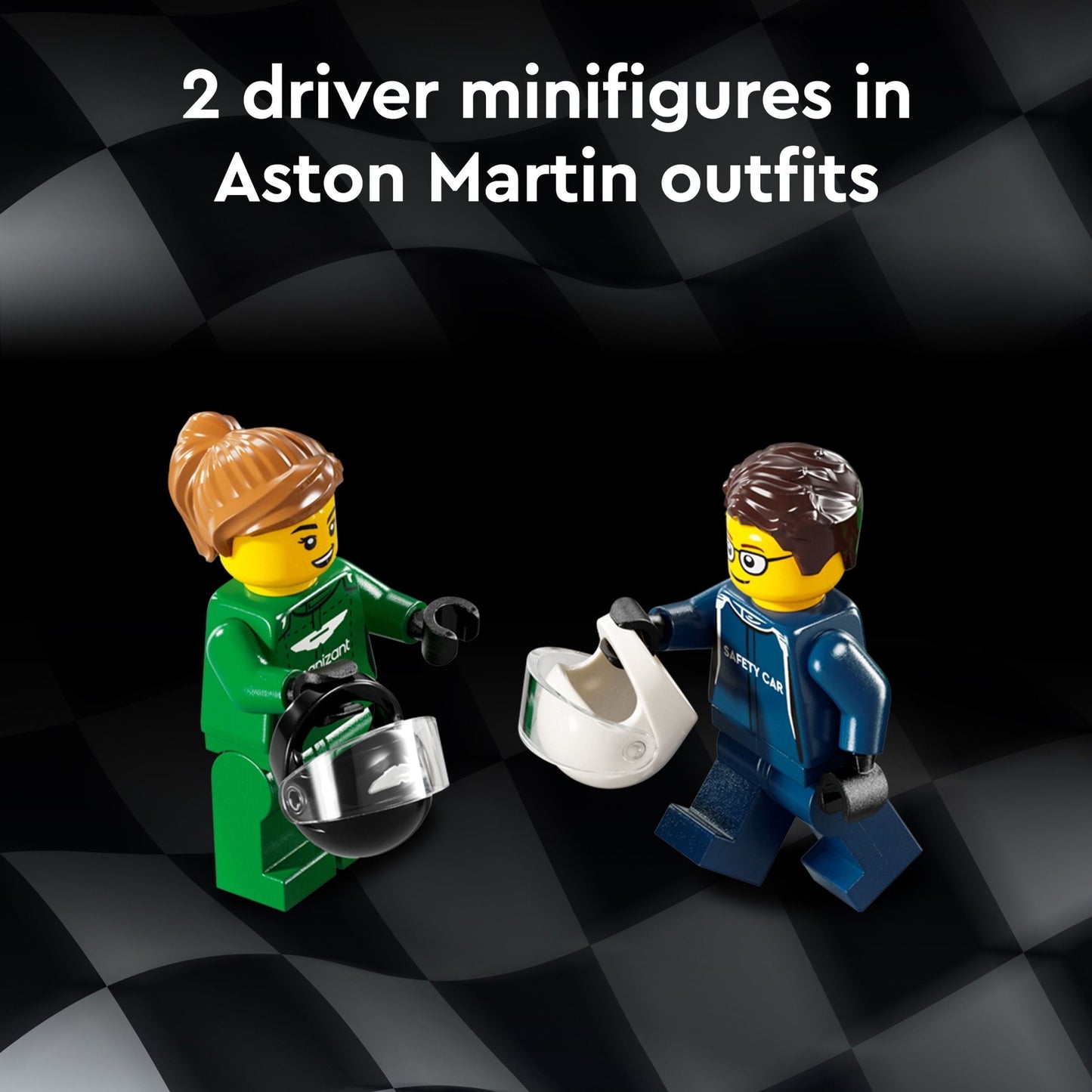 LEGO Speed Champions Aston Martin Safety Car & AMR23 Building Toys - Race Car Toy for Kids, Boys & Girls, Ages 9+ - Gift for Christmas - W/ 2 Minifigures - 76925