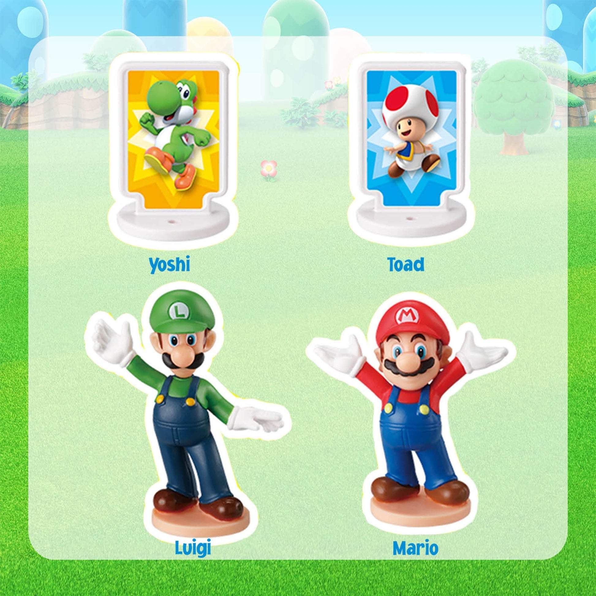 Epoch Games Super Mario Piranha Plant Escape!, Tabletop Skill and Action Game with Collectible Super Mario Action Figures, Ages 4+