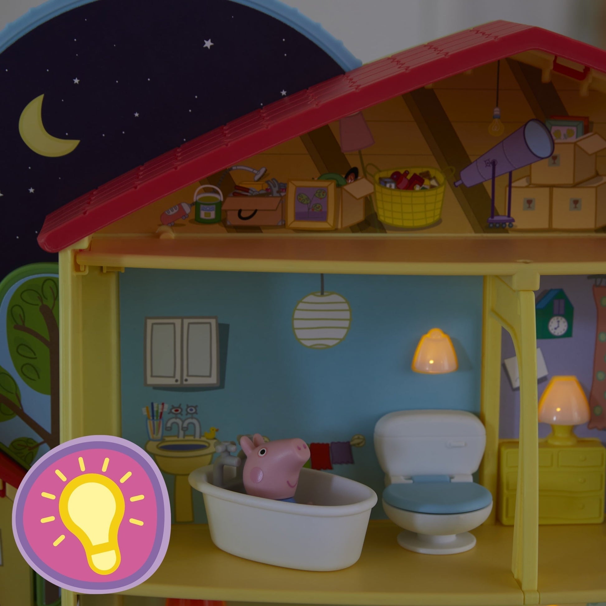 Peppa Pig Peppa's Adventures Peppa's Playtime to Bedtime House Preschool Toy, Ages 3 and Up