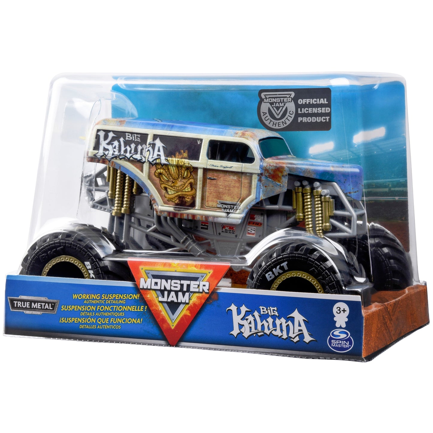 Monster Jam, Official Big Kahuna Monster Truck, Die-Cast Vehicle, 1:24 Scale