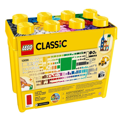 LEGO Classic Large Creative Brick Box, 790-Piece Set for Kids 4+, Toy Storage, 10698