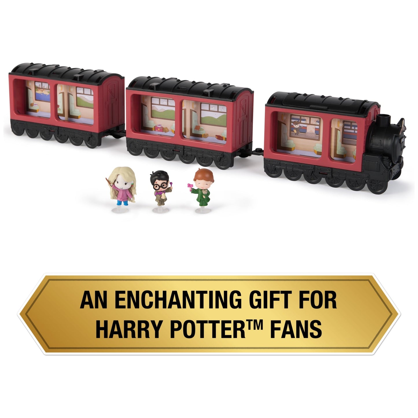 Wizarding World Harry Potter, Micro Magical Moments Collectible Hogwarts Express Carrying Case Doll Playset