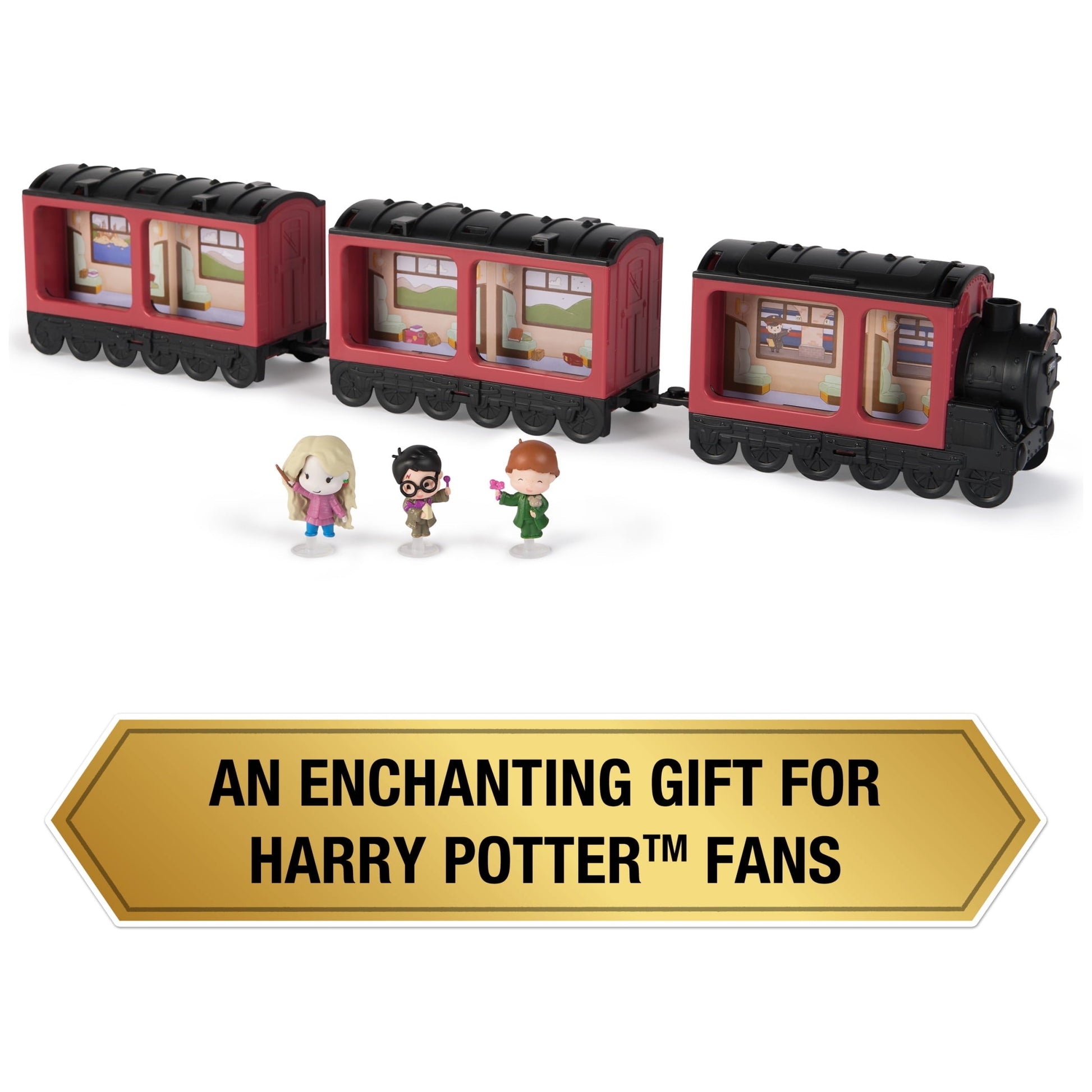 Wizarding World Harry Potter, Micro Magical Moments Collectible Hogwarts Express Carrying Case Doll Playset
