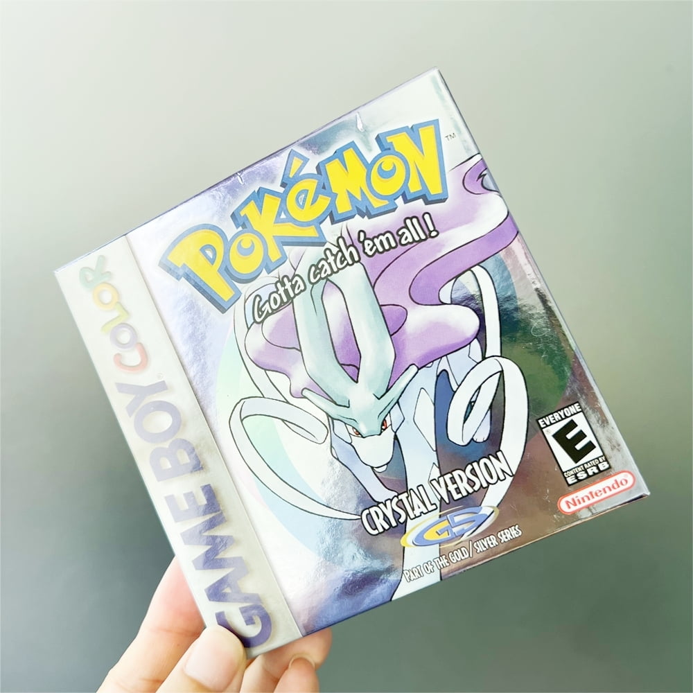 Pokemon Crystal Version - Game Boy Color - Game Cartridge and Box US Version (No Manual)