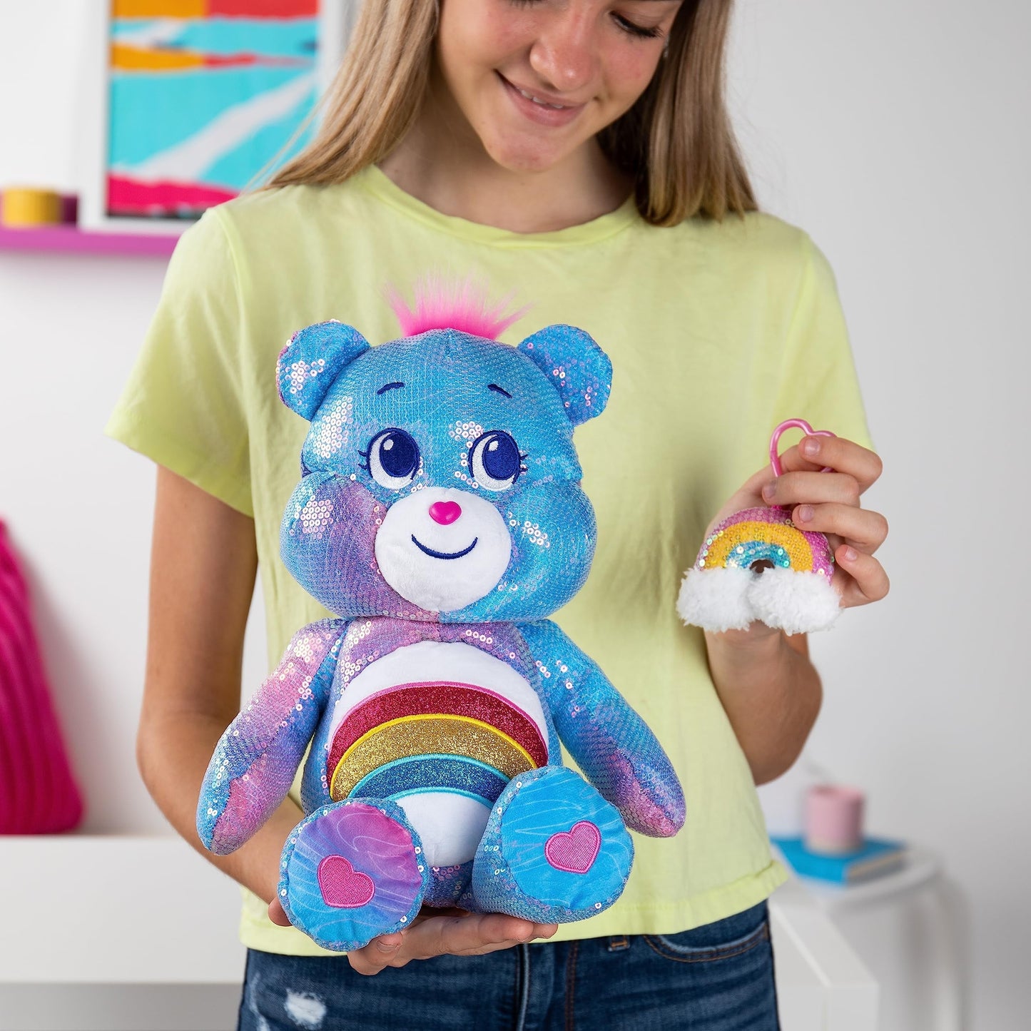 Care Bears Special Collector Edition Cheer Bear Plush (Sequin)