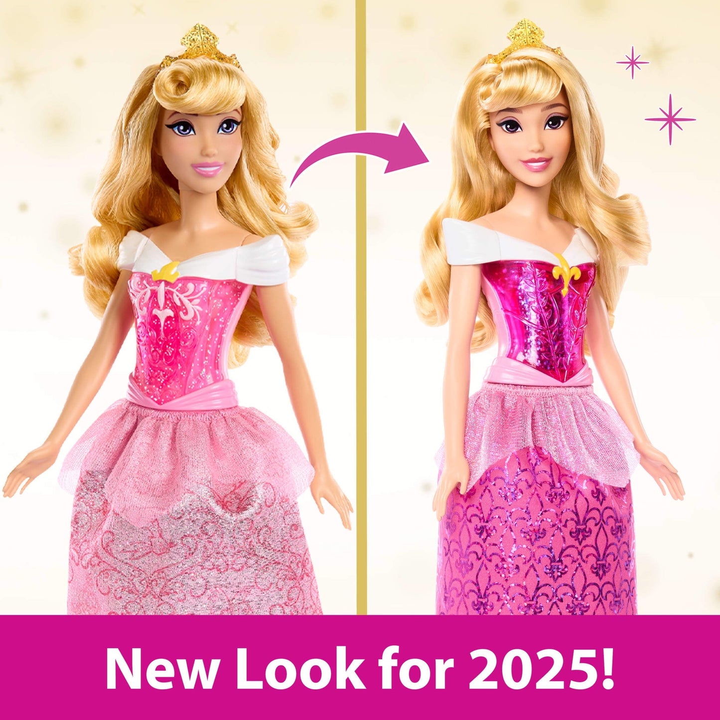 Disney Princess Aurora 11 inch Fashion Doll with Blonde Hair, Purple Eyes & Tiara Accessory