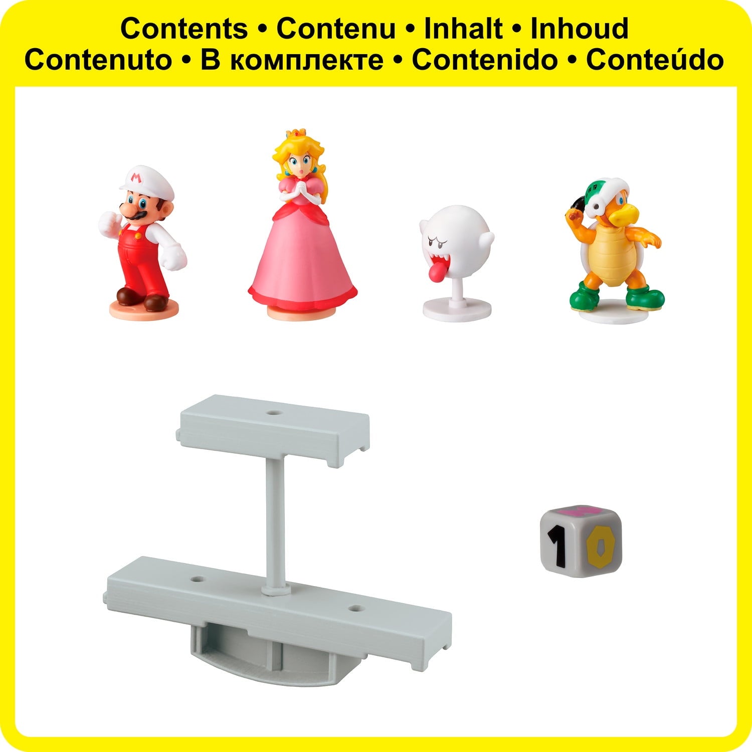 Epoch Games Super Mario Balancing Game - Castle Stage, Tabletop Skill Game with Collectible Super Mario Action Figures