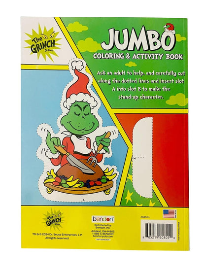 Dr. Seuss How The Grinch Stole Christmas Jumbo Coloring & Activity Book, 64-pages, by Bendon, Paperback
