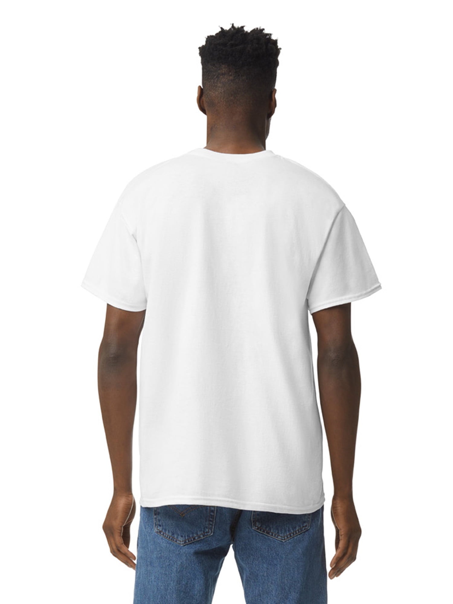 Gildan Adult Short Sleeve Crew T-Shirt 12-Pack – White Cotton Classic Fit Blank Tees for Tie Dye \u0026 DIY Crafts, Available in Sizes S–2XL