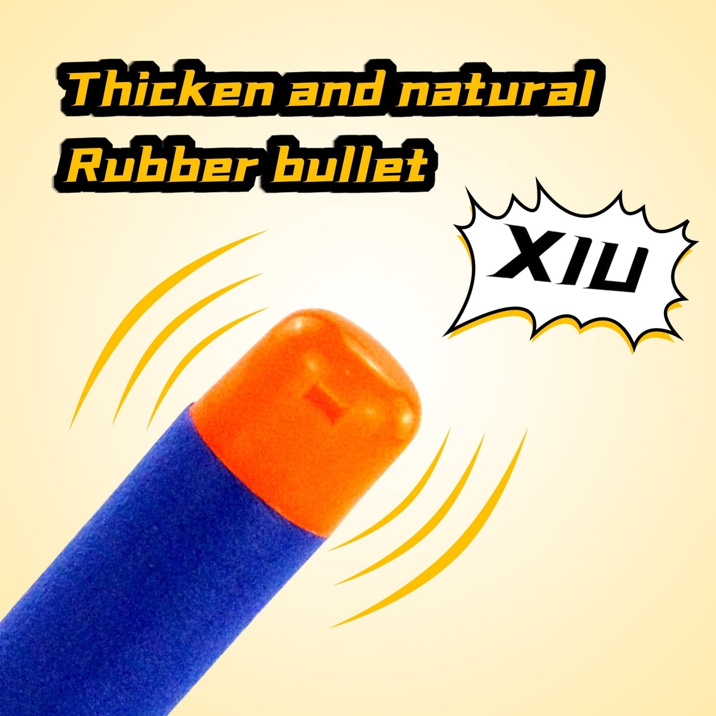 EKIND 9.5cm Foam Darts Compatible for Nerf Elite Mega Series 36-Dart Refill Pack (Blue)