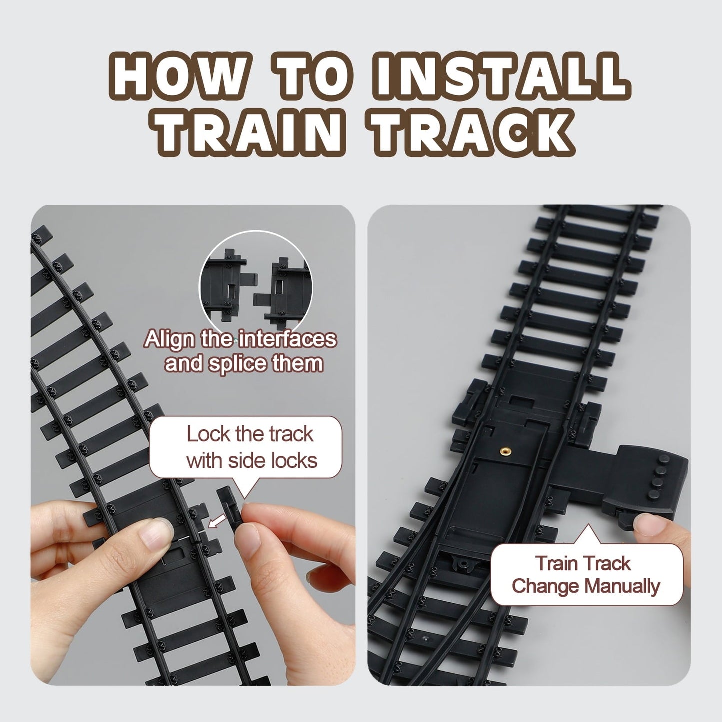 PayUSD Train Set Train Toys for Boys with Smokes Lights and Sound Toy Electric Train Set for Under Christmas Tree Toddler Model Trains for Kids Christmas Toys Gifts