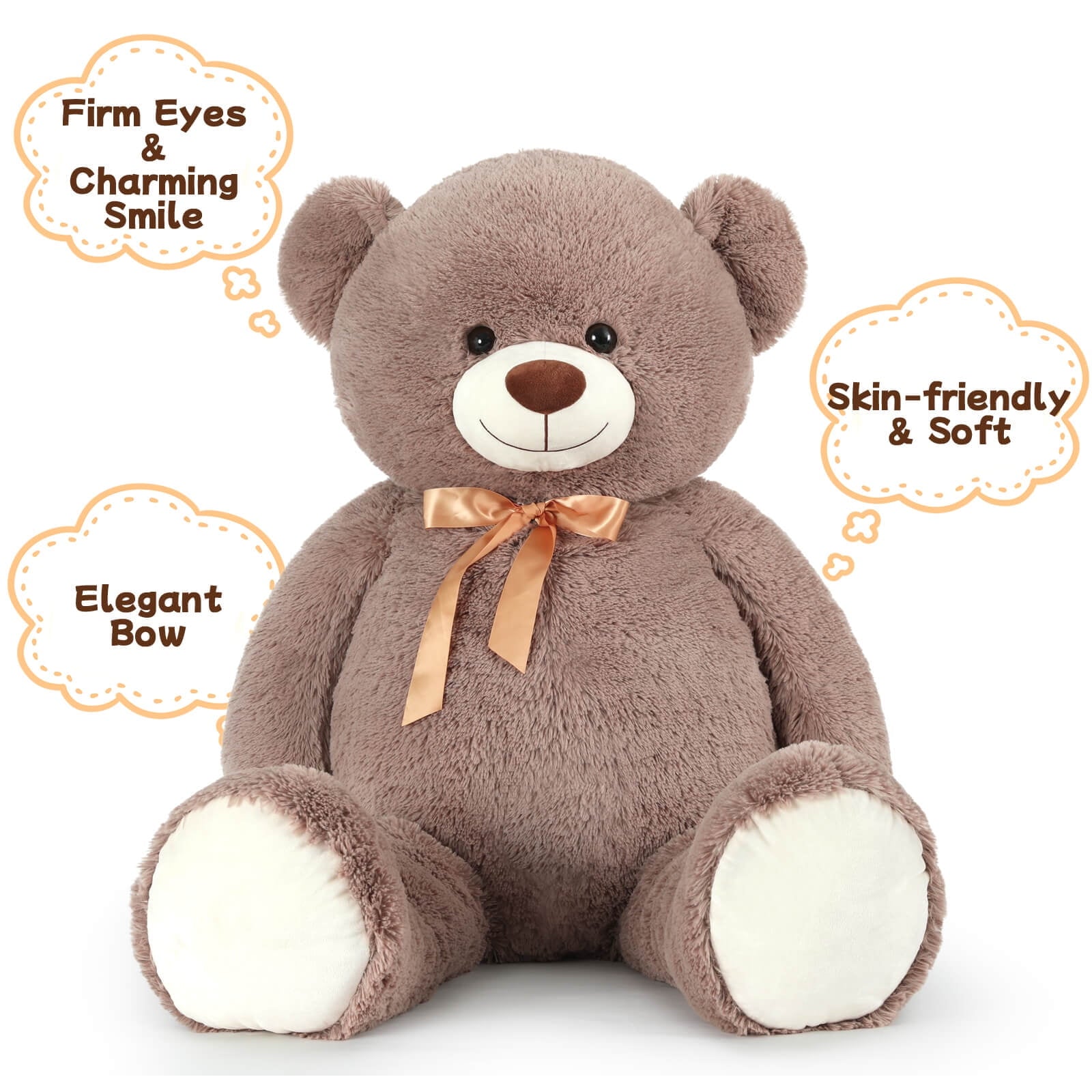 MaoGoLan 52" Big Teddy Bear Giant Stuffed Animal Plush Soft Stuffed Bear Toys